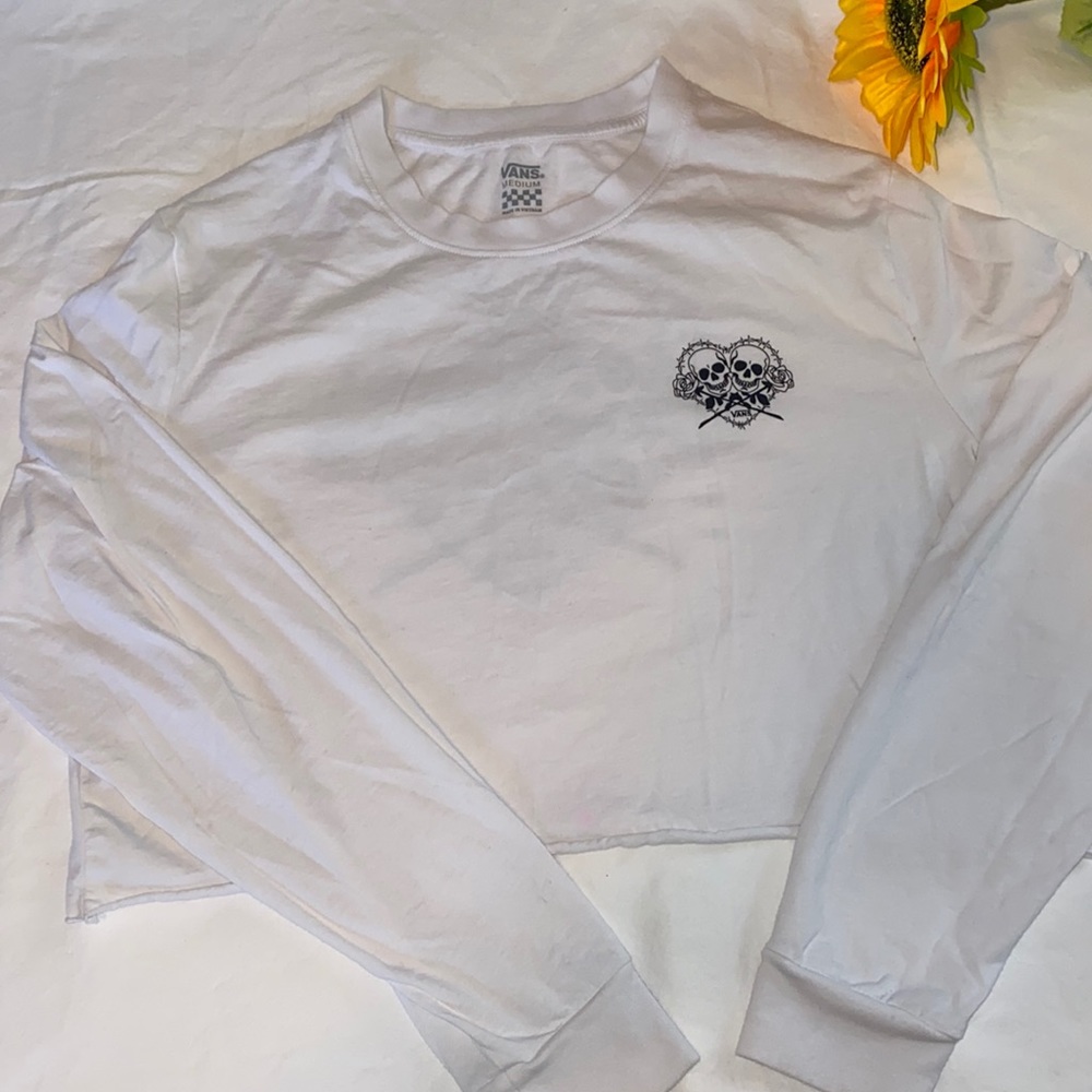 Vans Skeleton + Heart Loose Crop